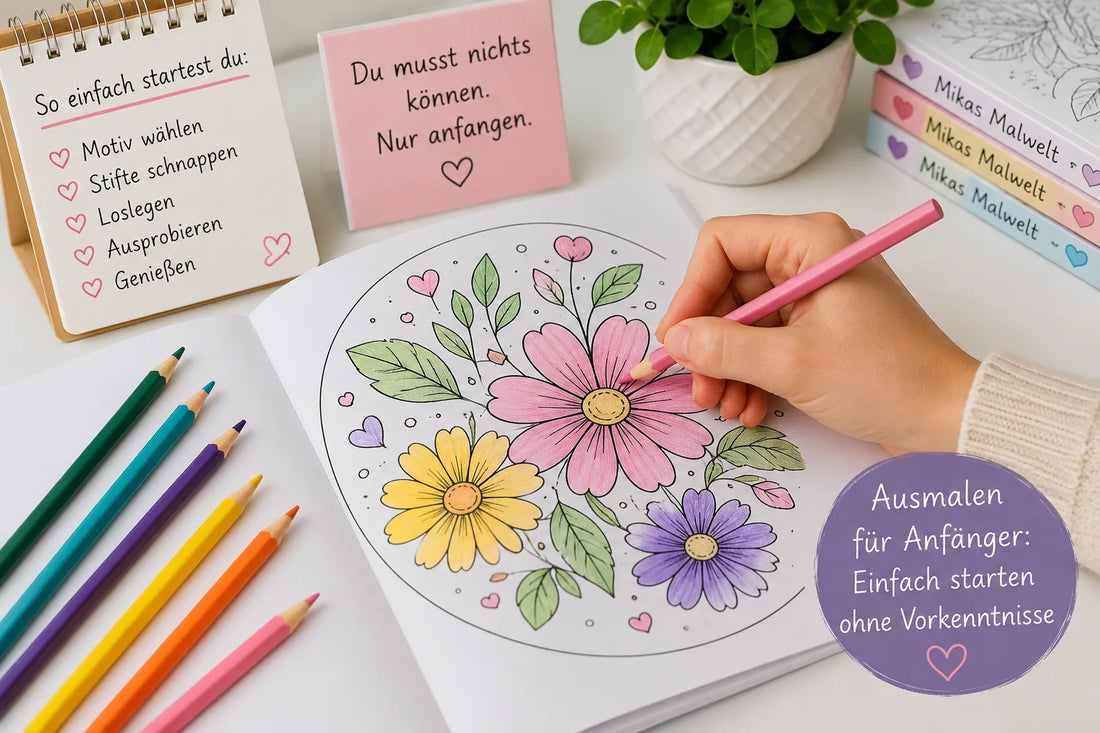 Ausmalen für Anfänger – einfach starten ohne Vorkenntnisse