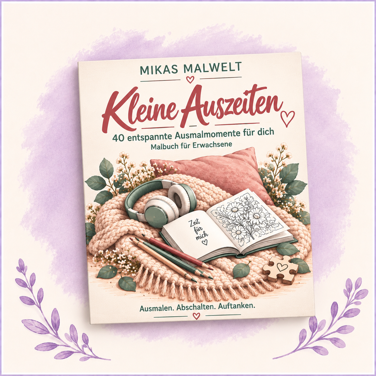 Kleine Auszeiten – 40 entspannte Ausmalmomente für dich | Malbuch für Erwachsene
