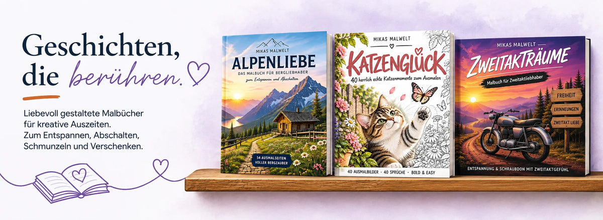 Mikas Malwelt mit Alpenliebe, Katzenglück und Zweitaktträume 